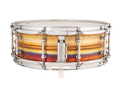 Caisse claire phonétique Ludwig 5" x 14" en bronze brut avec cosses tubulaires