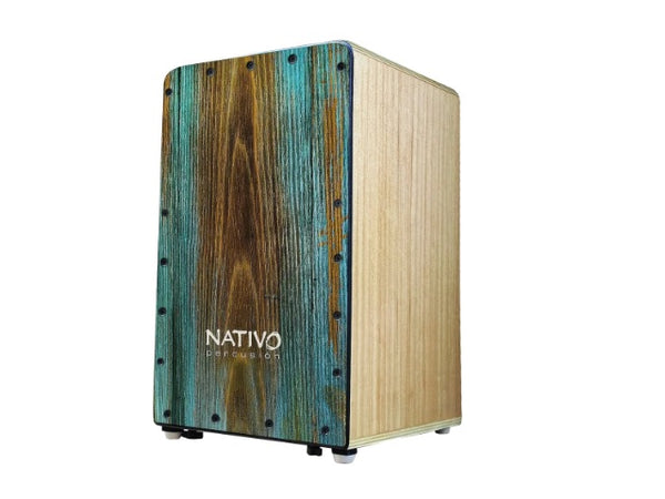 Nativo Studio Cajon Syrah Oak Body with Adjustable Snares