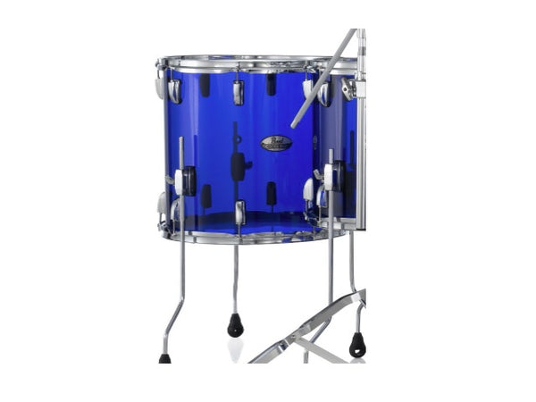 Tom basse en acrylique Pearl Crystal Beat 18" x 16" Bleu saphir
