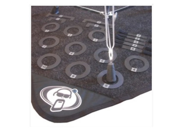 Tapis de protection pour raquettes et tambours, marqueurs numérotés