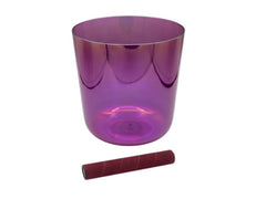Bol chantant en cristal Infinity de Sela Percussion de 6,75 po en C4 432 Hz Magenta