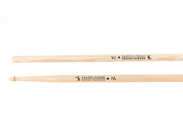 Baguettes de batterie HeadHunters Hickory Classic 7A