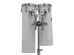 Pearl Rocket Toms Blanc avec support 6x18 et 6x21