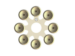 Grosse caisse claire Octopus White Copper