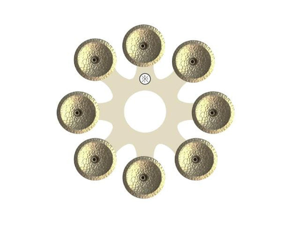 Grosse caisse claire Octopus White Copper