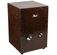 Cajon Pearl Box avec caisse claire, 2 types de gongs et construction en fibre de verre