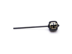 Batteur de grosse caisse en bois Danmar Silver Iron Cross