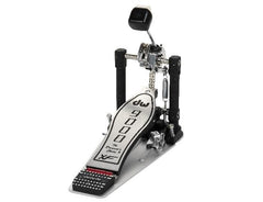 Pédale de grosse caisse simple DW 9000 avec repose-pieds allongé