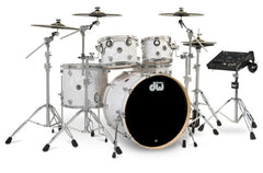 DWe White Marine 5PC Kit V71 Bundle + DWe Cymbals DEKTFP05TBWMCPV71
