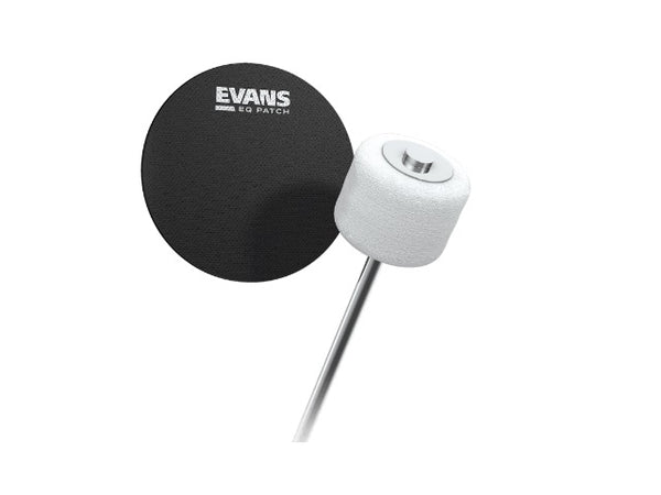 Patch de grosse caisse Evans Black Single