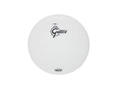 Tête de résonance pour grosse caisse Gretsch 20" avec logo central blanc