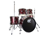 Westbury 5 PC Ruby Sparkle 20 BD Studio Drum Kit w/ Hardware