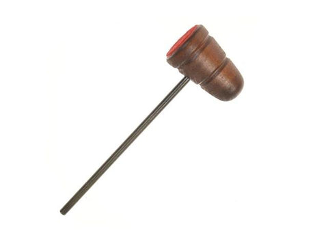 A&F Lowboy Brown Wood/Red Hyde Drum Beater