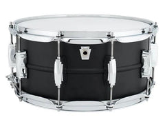 Ludwig 8x14 Stealth Brass Matte Black Snare Drum